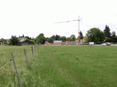 Bildsequenz einer Baustelle